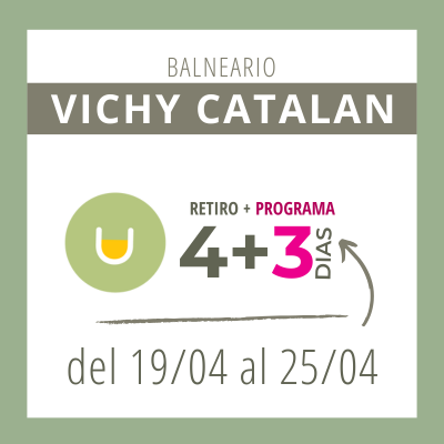 Retiro Vichy Catalan 4 d&iacute;as y 3 d&iacute;as online - 19 al 25 de Abril de 2026