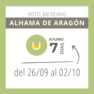 Retiro Alhama de Aragón 26 de septiembre – 2 de octubre de 2027 — 7 días